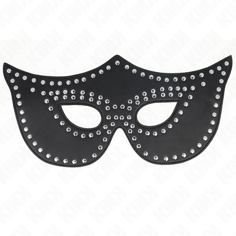 KINK - MASCHERA IN SIMILPELLE CON RIVETTI MODELLO 2 30 x 12 CM Kink Masked Allure