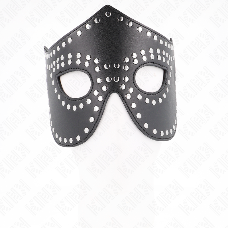 KINK - MASCHERA IN SIMILPELLE CON RIVETTI MODELLO 2 30 x 12 CM Kink Masked Allure
