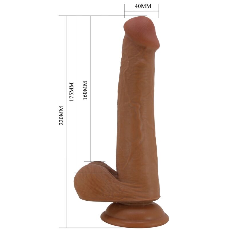 PRETTY LOVE - DILDO REALISTICO ALTO 22 CM MARRONE Pretty Love
