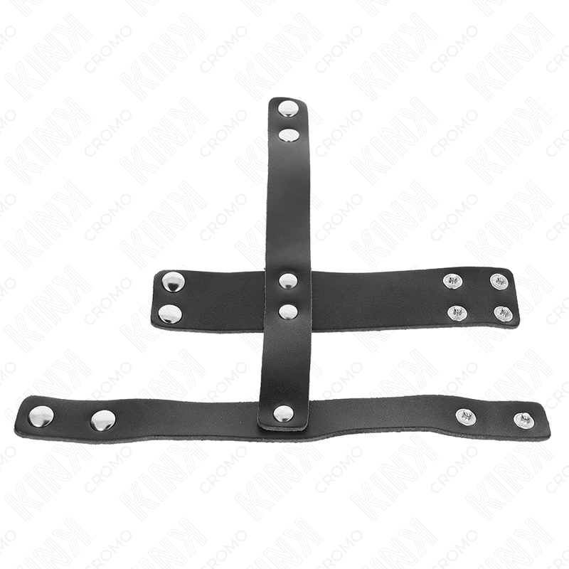 KINK - ANELLO PER GABBIA PER PENE IN PELLE CON DIVISORE PER PALLINE REGOLABILE Kink Ring Power