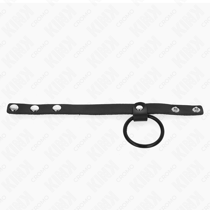 KINK - ANELLO PER PENE IN SILICONE 3,8 CM E DIVISORE PER PALLINE IN PELLE 22 X 1,5 CM Kink Ring Power
