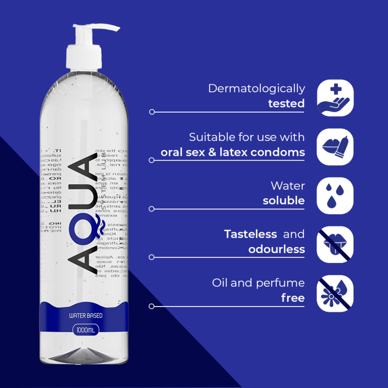 AQUA QUALITY - LUBRIFICANTE A BASE ACQUA 1000 ML Aqua Quality