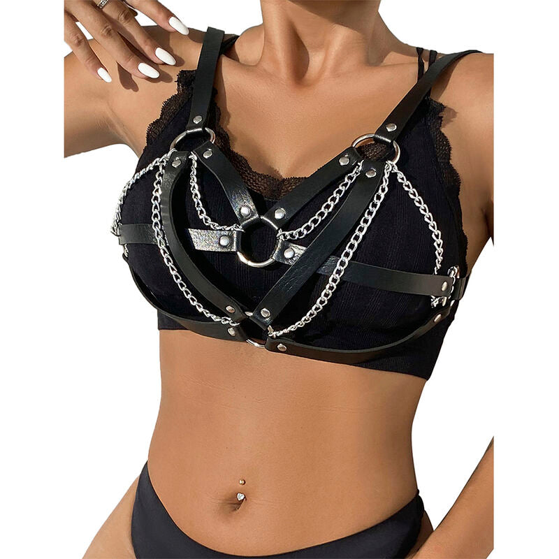 SUBBLIME - 953713 CINTURA PUNK BONDAGE FIBBIA METALLO NERA TAGLIA UNICA Subblime Fetish