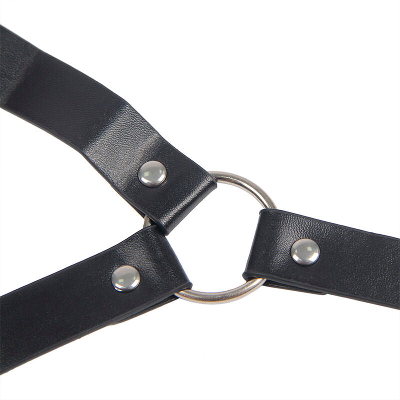 SUBBLIME - 953720 BONDAGE LEATHER STRAP BREATH CLAMPS NERO TAGLIA UNICA Subblime Fetish