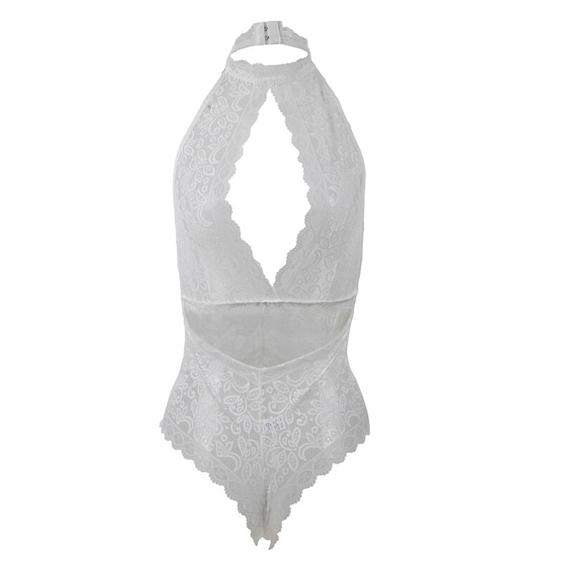 SUBBLIME - 953867 BODY IN PIZZO BIANCO L/XL Subblime Bodystockings