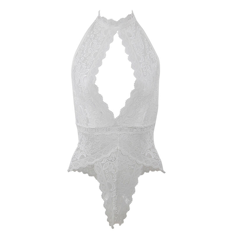 SUBBLIME - 953867 BODY IN PIZZO BIANCO L/XL Subblime Bodystockings