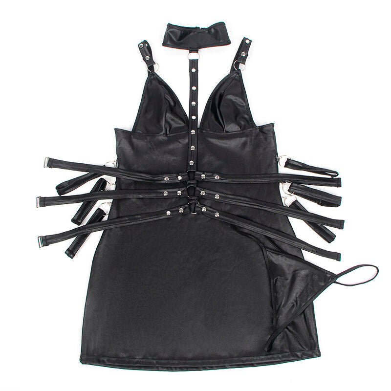SUBBLIME - 954413 BODY BONDAGE IN PELLE NERO L/XL Subblime Dresses