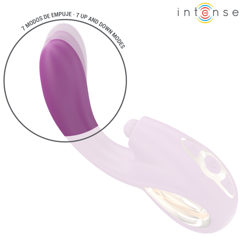 INTENSE - LALI VIBRATORE MULTIFUNZIONE PUNTO G TAPPING & THRUST & VIBRATION VIOLA Intense Fun