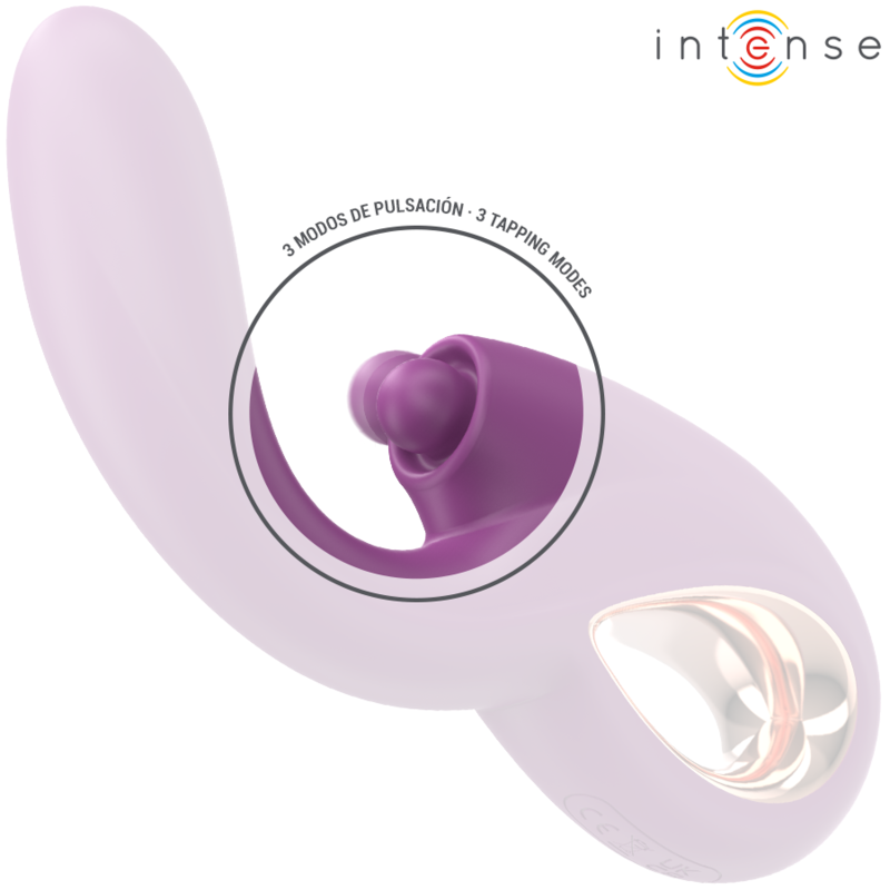 INTENSE - LALI VIBRATORE MULTIFUNZIONE PUNTO G TAPPING & THRUST & VIBRATION VIOLA Intense Fun