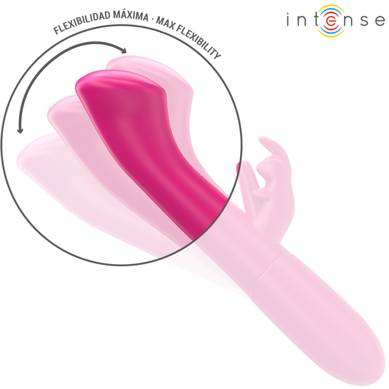 INTENSE - JULIETA VIBRATORE CONIGLIO 18,6 CM 10 VIBRAZIONI ROSA Intense Fun