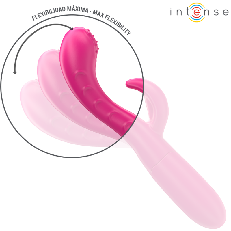 INTENSE - VIBRATORE AMARA CON LINGUA STIMOLANTE 10 VIBRAZIONI ROSA Intense Fun