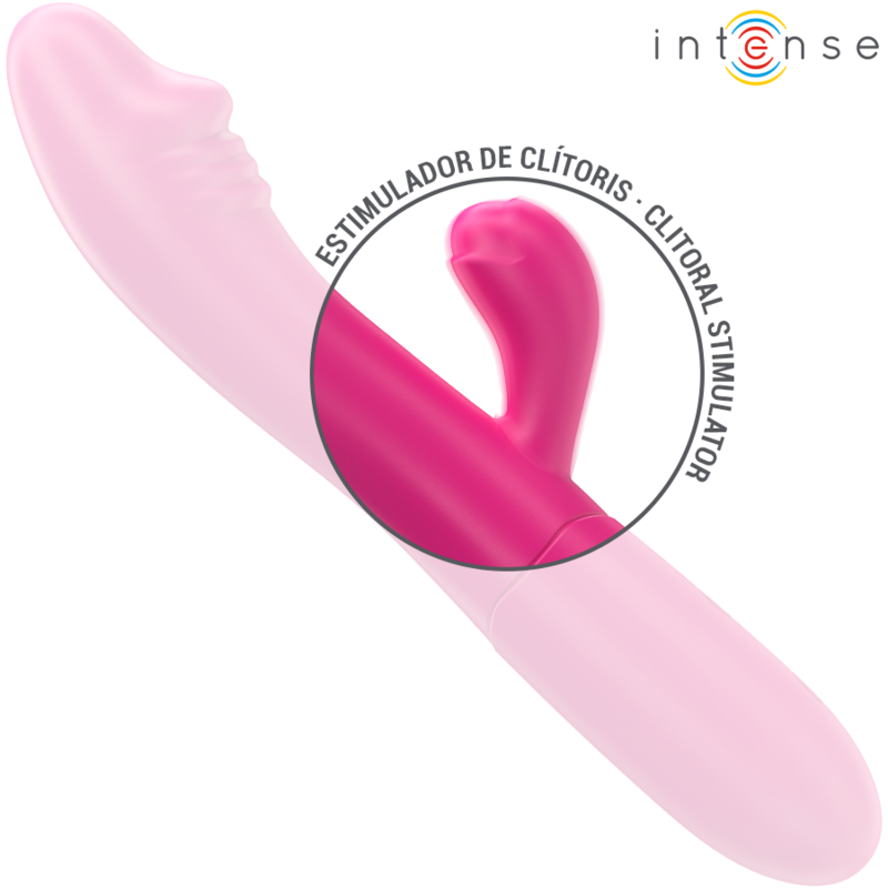INTENSE - VIBRATORE FLESSIBILE IVY 10 VIBRAZIONI CON STIMOLAZIONE DELLA LINGUA ROSA Intense Fun
