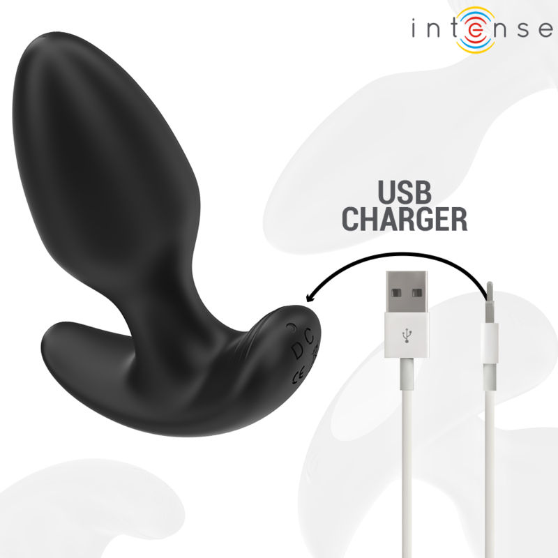 INTENSE - JOEY ANAL PLUG 10 VIBRAZIONI NERO TELECOMANDO Intense Anal Toys