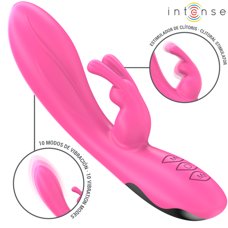 INTENSE - VIBRATORE RANDALL RABBIT 10 VIBRAZIONI ROSA Intense Fun