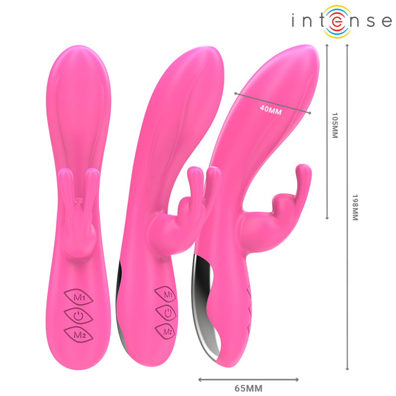 INTENSE - VIBRATORE RANDALL RABBIT 10 VIBRAZIONI ROSA Intense Fun