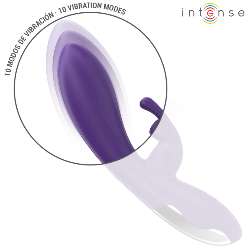 INTENSE - VIBRATORE RANDALL RABBIT 10 VIBRAZIONI VIOLA Intense Fun