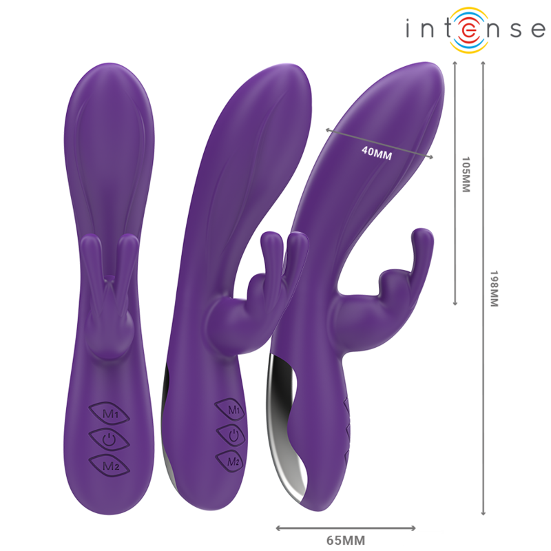 INTENSE - VIBRATORE RANDALL RABBIT 10 VIBRAZIONI VIOLA Intense Fun