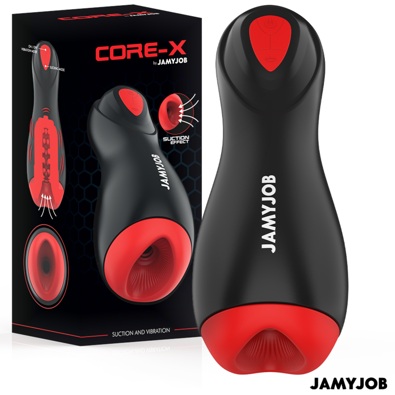 JAMYJOB - MASTURBATORE AUTOMATICO CORE-X 5 MODALIT DI ASPIRAZIONE E VIBRAZIONE Jamyjob