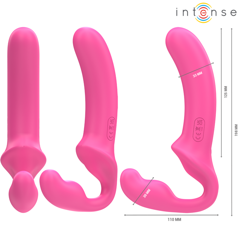 INTENSE - AMY DOPPIO VIBRATORE 20 CM ROSA TELECOMANDO Intense Fun