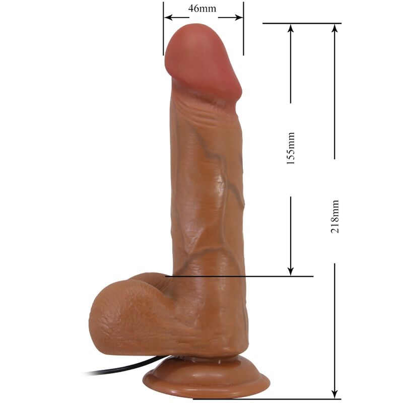 BAILE - BAHAMUT VIBRATORE REALISTICO 21,8 CM CARNE TELECOMANDO Baile