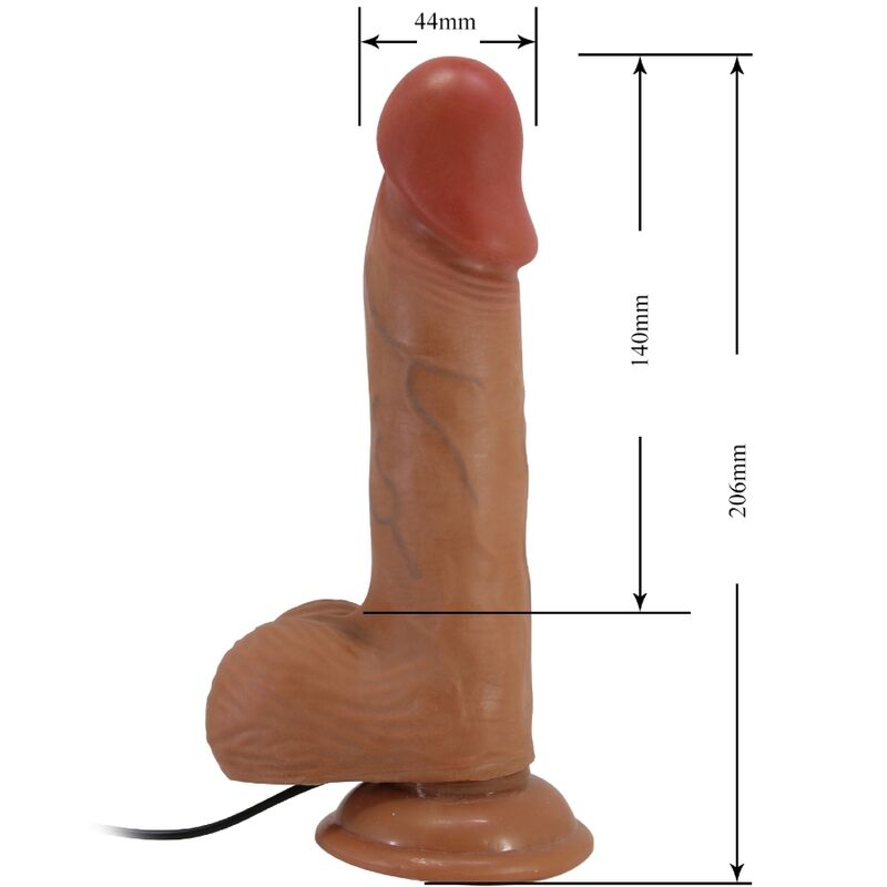 BAILE - CATOBLEPAS VIBRATORE REALISTICO 20,6 CM CARNE TELECOMANDO Baile