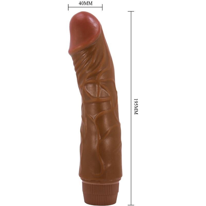 BAILE - JEFF VIBRATORE REALISTICO 19,5 CM MULATTO Baile