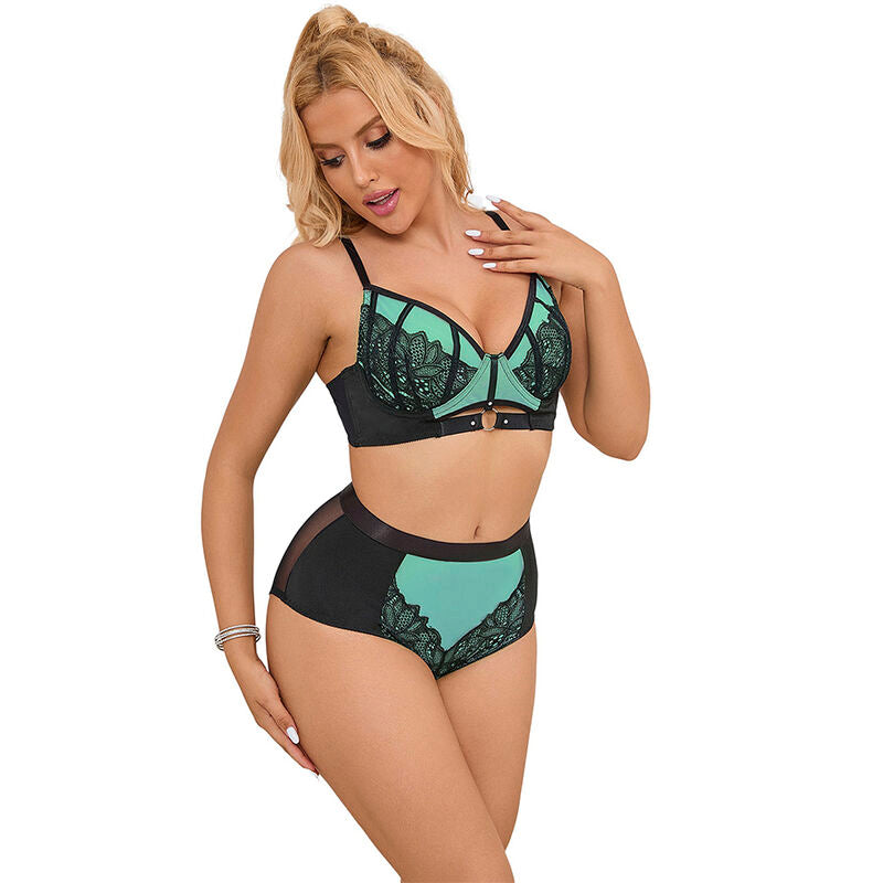 SUBBLIME - 955564 REGGISENO IN VERNICE VERDE CON CERNIERA IN RETE L/XL Subblime Sets