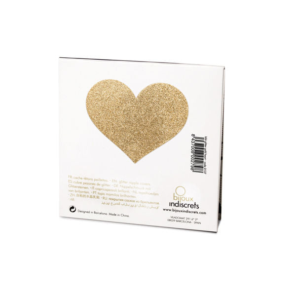 BIJOUX - INDISCRETS COPRI CAPEZZOLI FLASH CUORE DORATO Bijoux Flash Collection