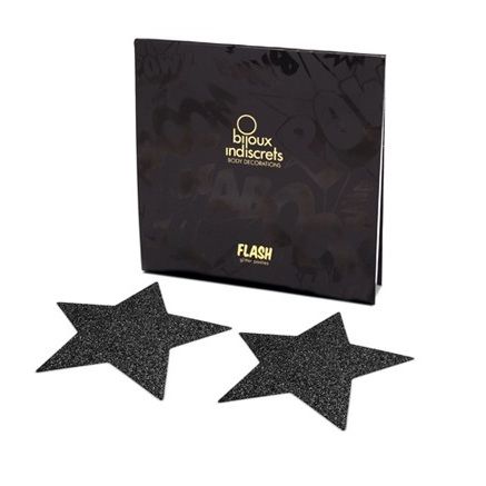 BIJOUX - CAPPUCCI PER CAPEZZOLI INDISCRETI BLACK STAR FLASH Bijoux Flash Collection
