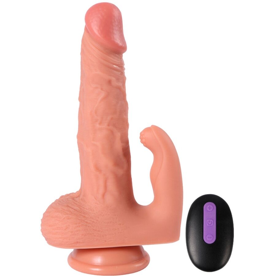 SHEQU - HAYDEN DILDO E STIMOLATORE CLITORIDE CON VIBRAZIONE E TELECOMANDO 16 CM Shequ