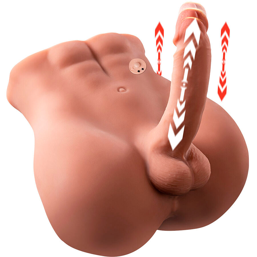 XISE - BERTLETT DILDO ASS REALISTICO DILDO E ANO MASTURBATORE POSIZIONE FRONTALE CON SPINTA 18 CM Xise