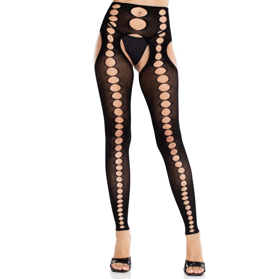 LEG AVENUE - CALZE COPRENTI SENZA CUCITURE SENZA SPALLINE NERE Leg Avenue Hosiery