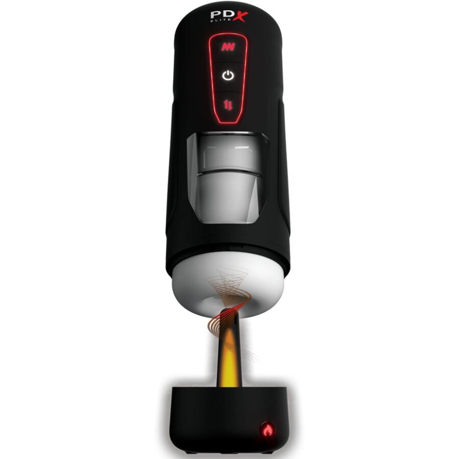 PDX ELITE - MASTURBATORE AUTOMATICO MILK ME HOTTER CON VIBRAZIONE A SPINTA E EFFETTO CALORE Pdx Elite
