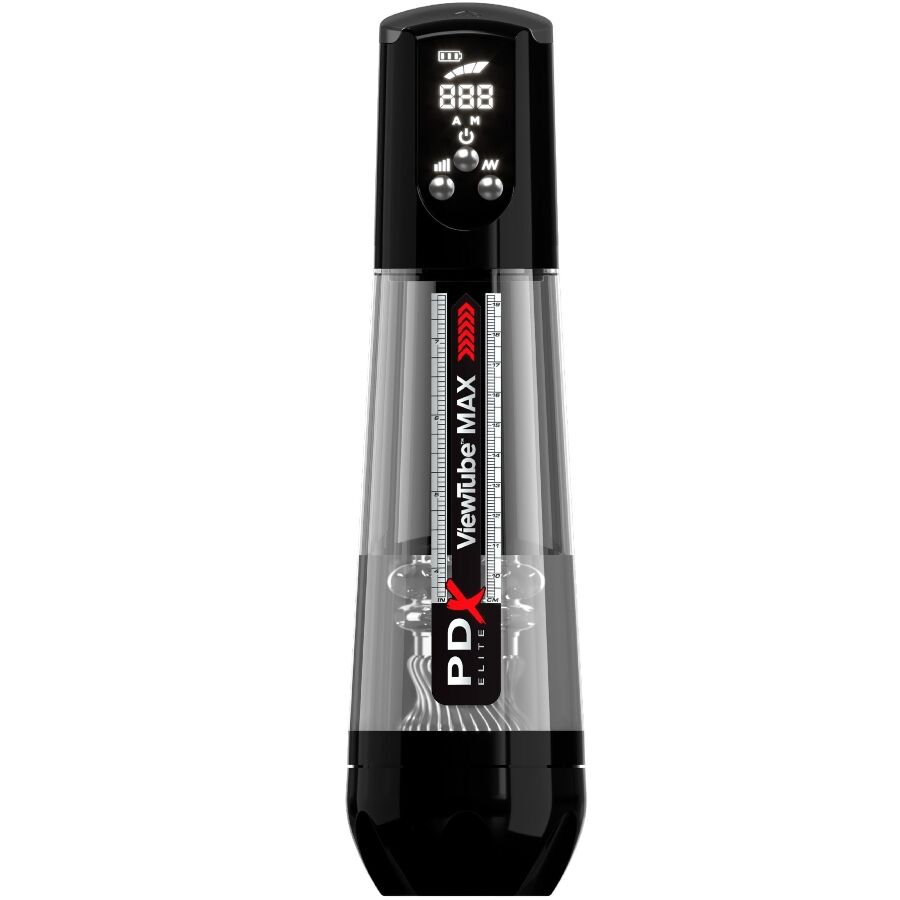 PDX ELITE - VIEWTUBE MAX VIEW MASTURBATORE AUTOMATICO CON ASPIRAZIONE TRASPARENTE Pdx Elite