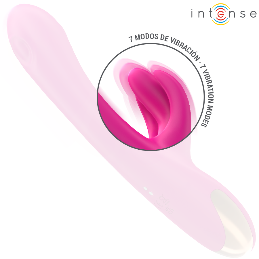 INTENSE - VIBRATORE MULTIFUNZIONE CONIGLIO BRITNEY 23 CM ROSA Intense Fun