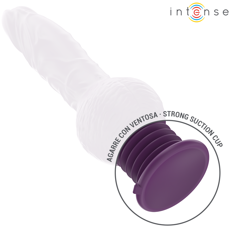 INTENSE - VIBRATORE MULTIFUNZIONE TATUM CON VIBRAZIONE SU E GI 24 CM VIOLA Intense Fun