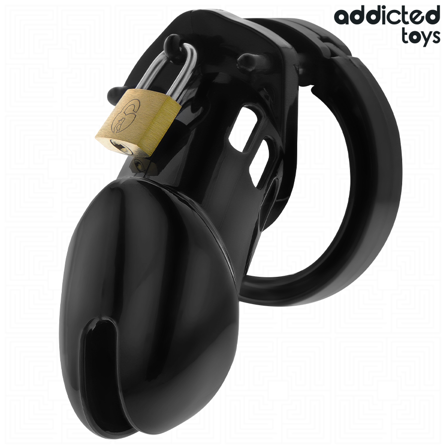 ADDICTED TOYS LOCKED - GABBIA PER PENE OBSIDIAN HOLD TAGLIA M Addicted Toys Locked