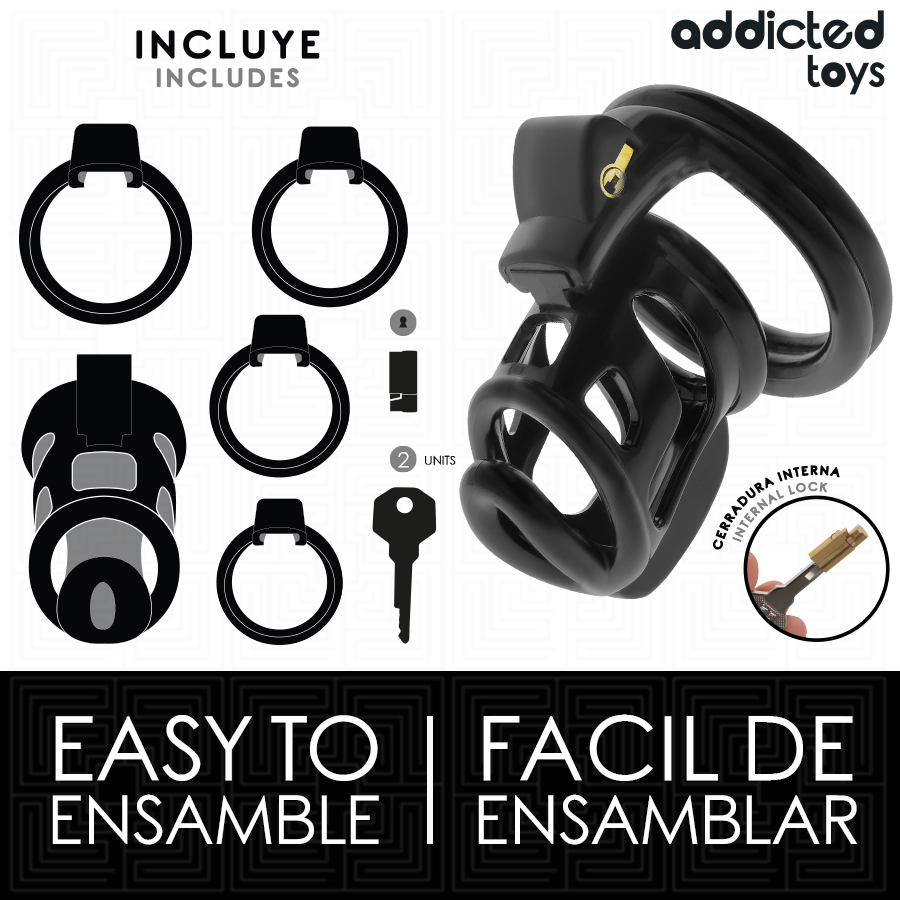 ADDICTED TOYS LOCKED - GABBIA PER PENE GILDEN CAGE 8,5 CM Addicted Toys Locked