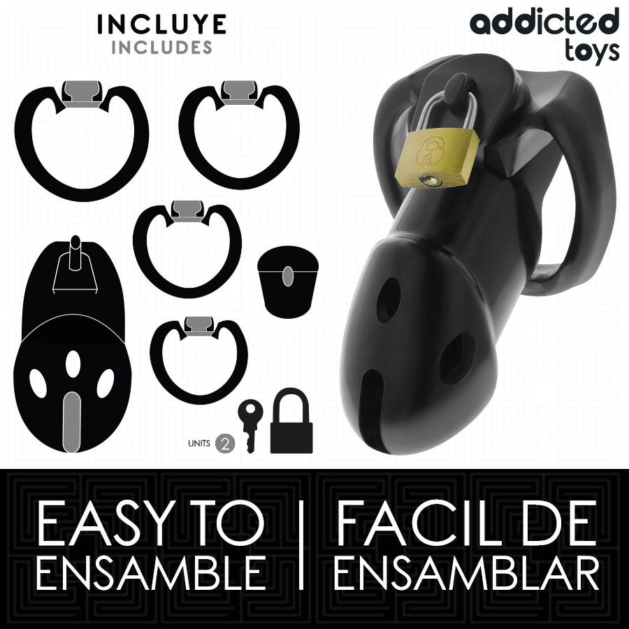 ADDICTED TOYS LOCKED - GABBIA PER PENE DEN NON ROTTURA 9,8 CM Addicted Toys Locked