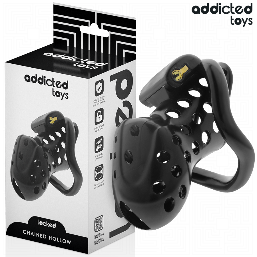 ADDICTED TOYS LOCKED - GABBIA PER PENE CAVA CON CATENA 10,5 CM Addicted Toys Locked