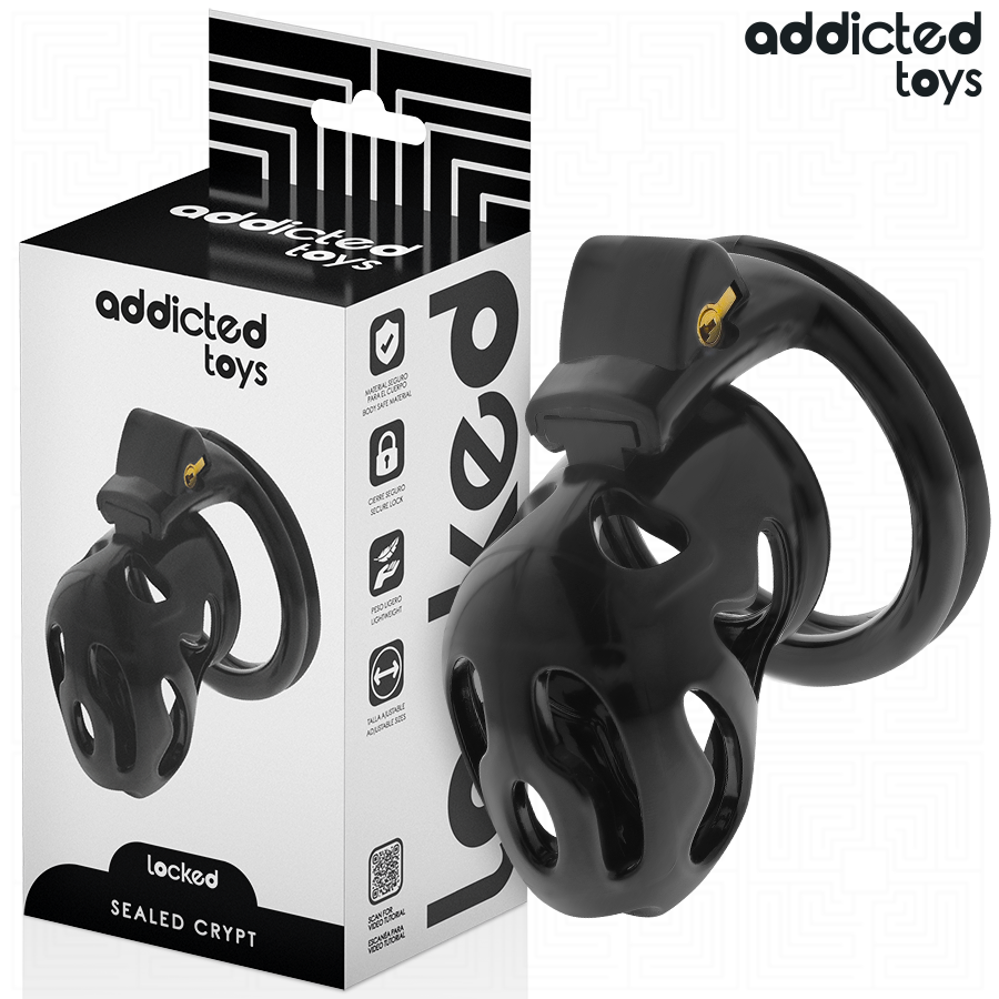ADDICTED TOYS LOCKED - GABBIA PER PENE SIGILLATA CRYPT 8 CM Addicted Toys Locked