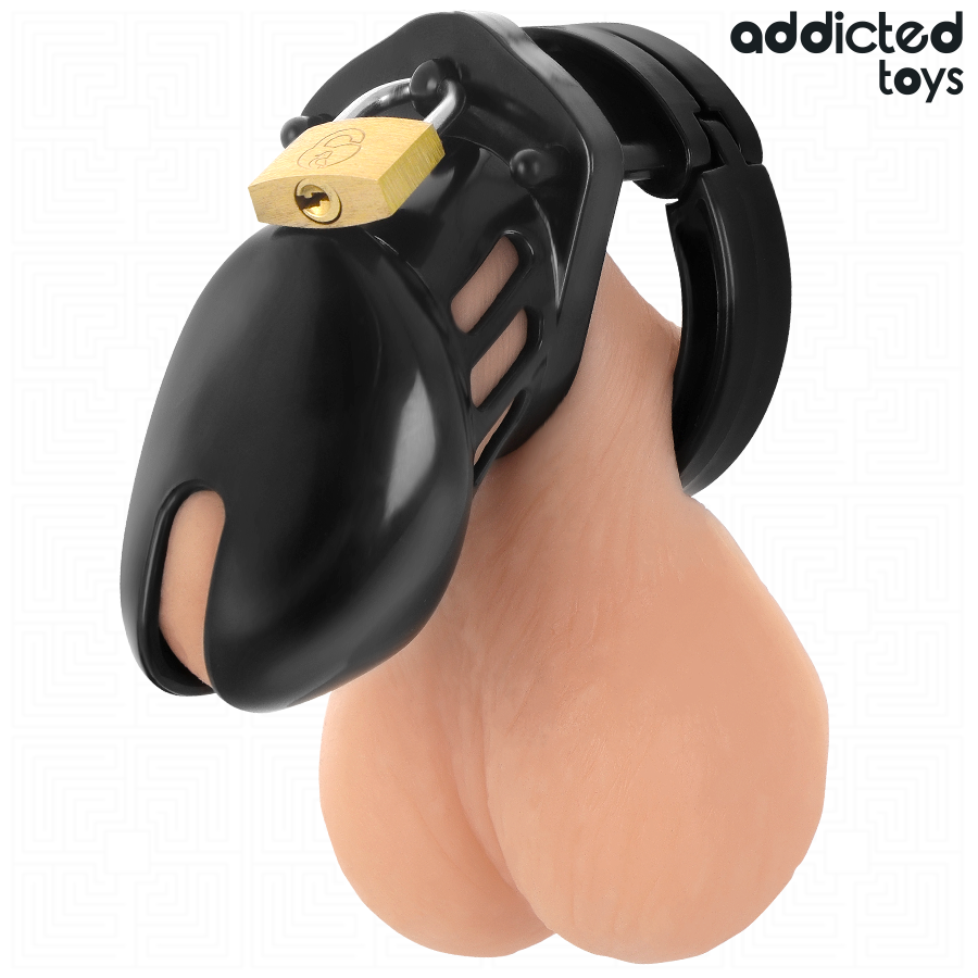 ADDICTED TOYS LOCKED - GABBIA PER PENE OBSIDIAN HOLD TAGLIA S Addicted Toys Locked