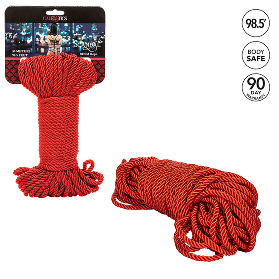 CALEXOTICS - SCANDAL CORDA ROSSA BDSM 30 M Calexotics