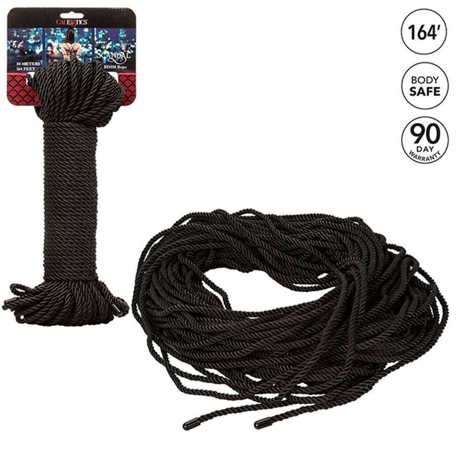 CALEXOTICS - SCANDAL CORDA NERA BDSM 50 M Calexotics