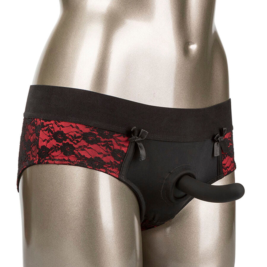 CALEXOTICS - SCANDALO SET DI SLIP SENZA CAVALLO CON DILDO TAGLIA L/XL Calexotics