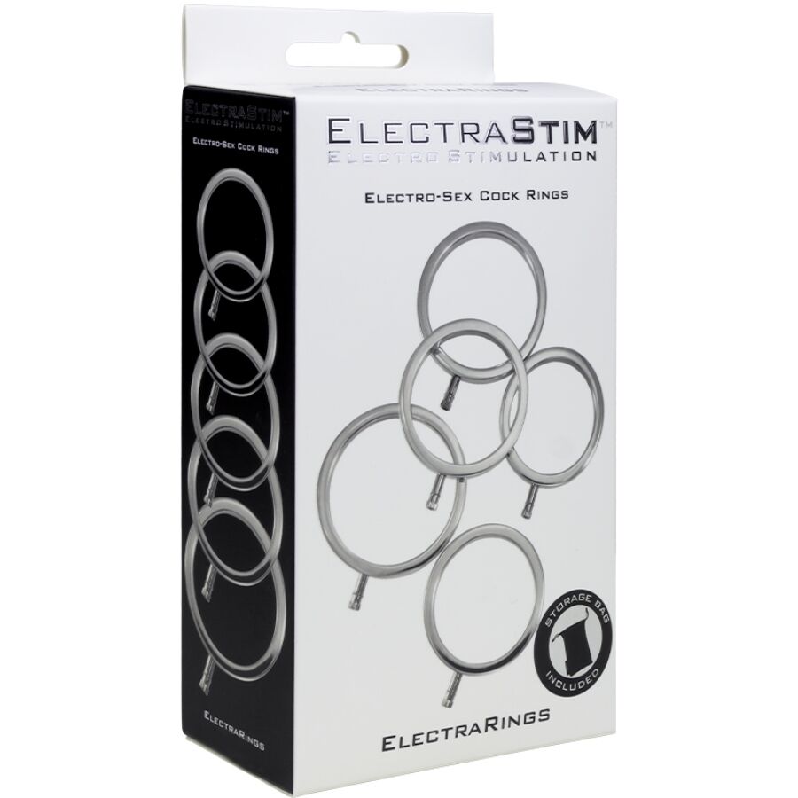 ELECTRASTIM - ELECTRARINGS ANELLI PER PENE IN METALLO CONFEZIONE DA 5 Electrastim