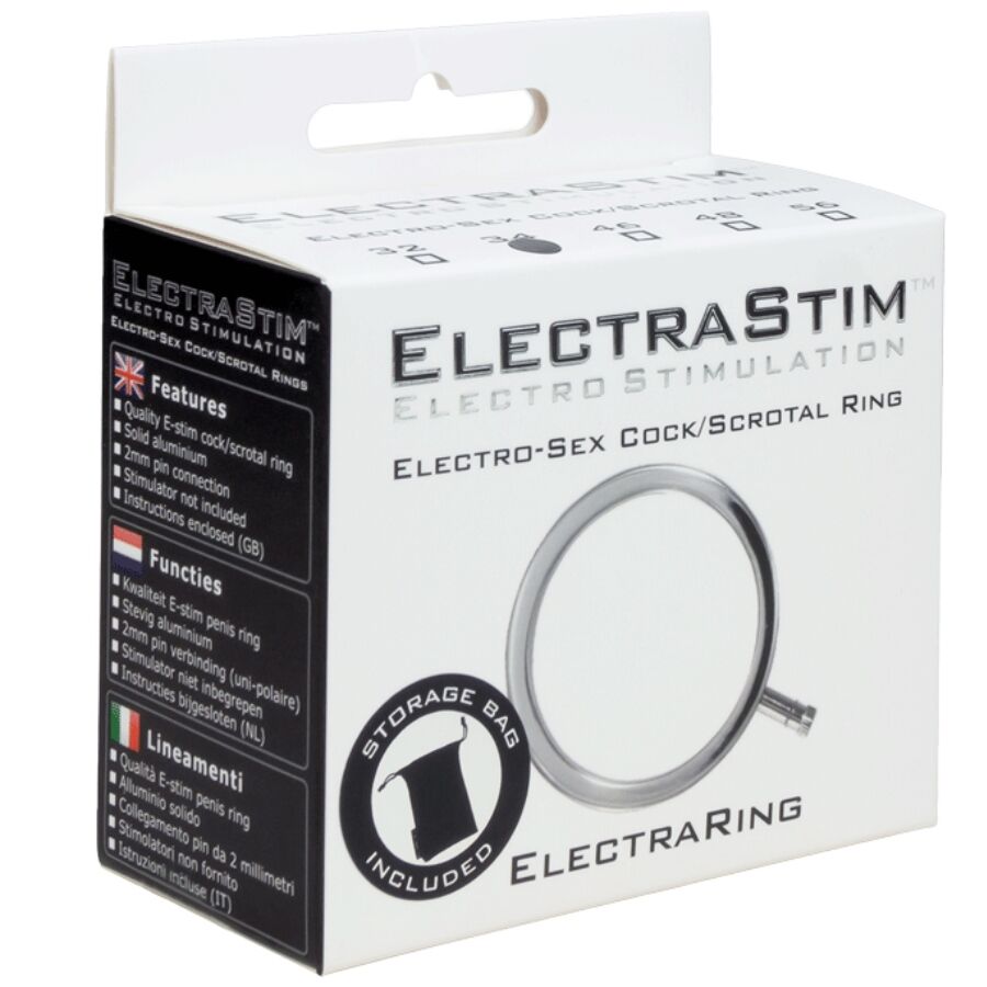 ELECTRASTIM - ANELLO PER PENE IN METALLO ELECTRARINGS 32 MM Electrastim
