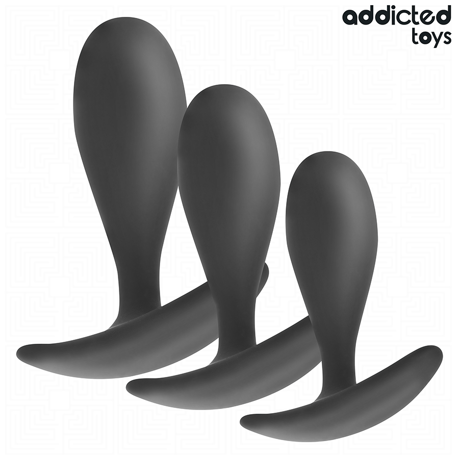ADDICTED TOYS - SET DI 3 TAPPI ANALI MODELLO 2 Addicted Toys
