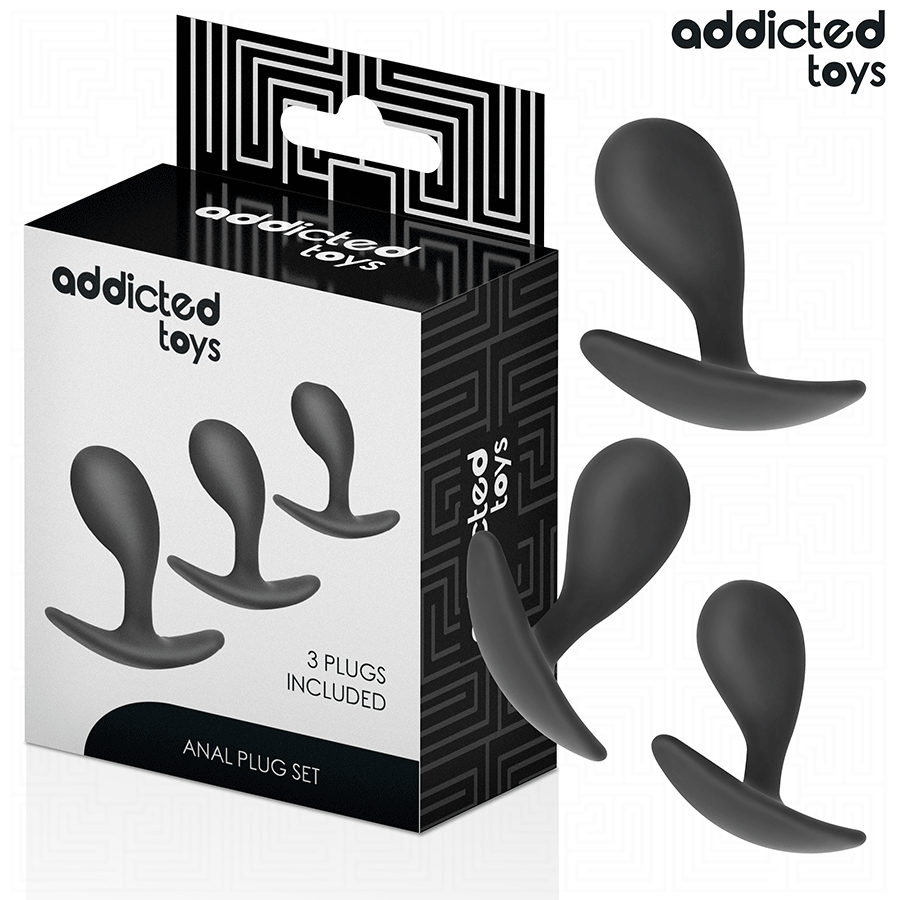 ADDICTED TOYS - SET DI 3 TAPPI ANALI MODELLO 3 Addicted Toys