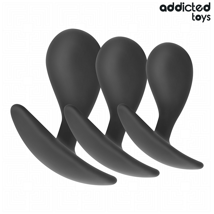 ADDICTED TOYS - SET DI 3 TAPPI ANALI MODELLO 3 Addicted Toys